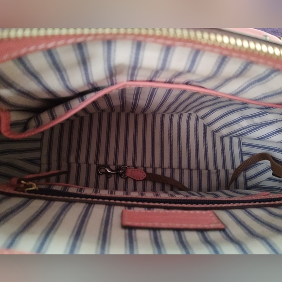 Dooney and Bourke woven Beacon Satchel - Picture 6 of 10